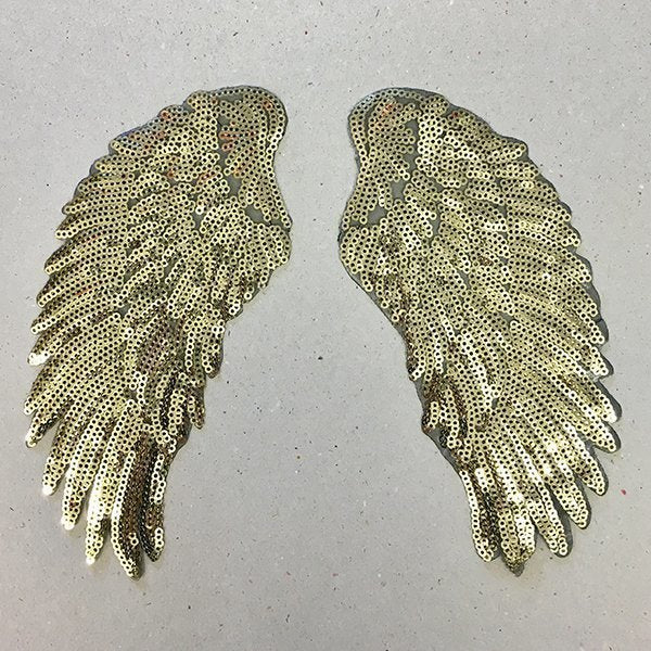Golden Wings Iron on Patches