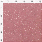 Dark Pink Metallic Gold Spot 100% Cotton Crinkle Muslin 50cm x 130cm