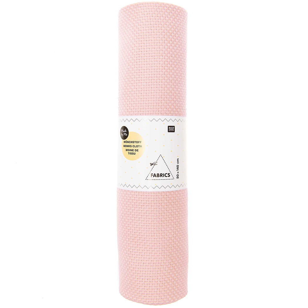 Punch Needle Fabric PINK ( Monks Cloth ) 12 count