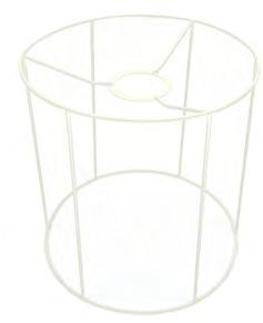 Plastic Coated metal Lampshade Frame 20cm