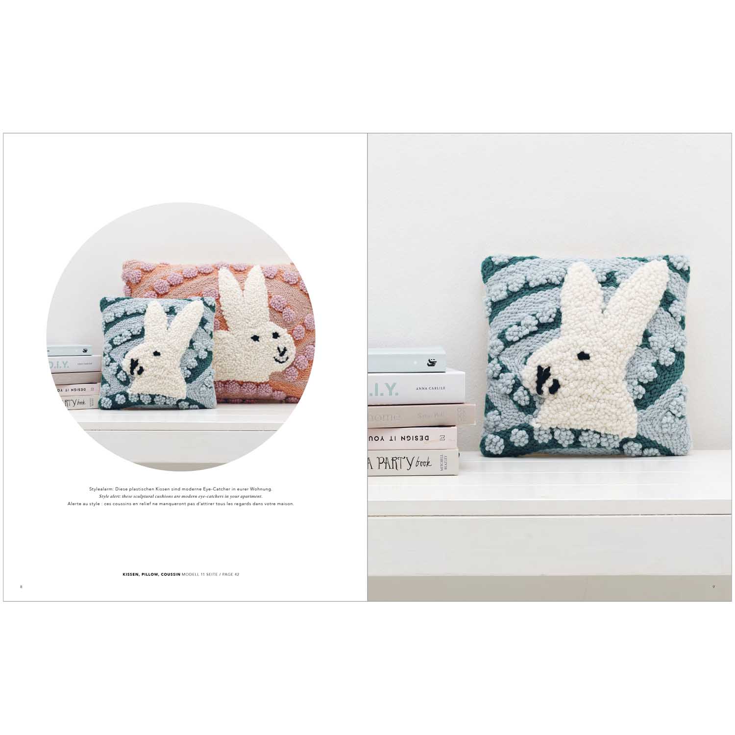 Rico Punch Needle Pattern Book & How To : Bunny Hop (Book 2)