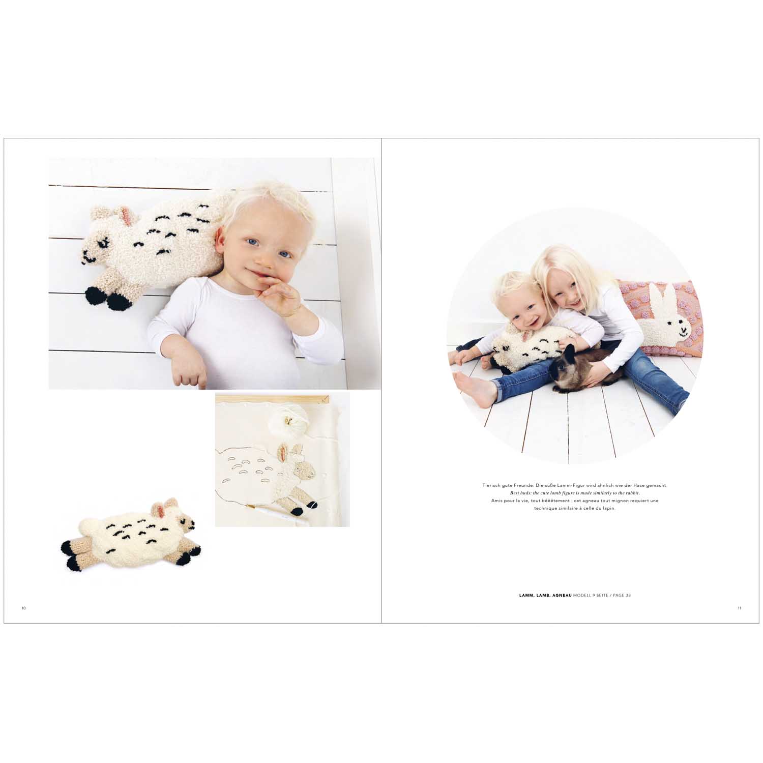 Rico Punch Needle Pattern Book & How To : Bunny Hop (Book 2)