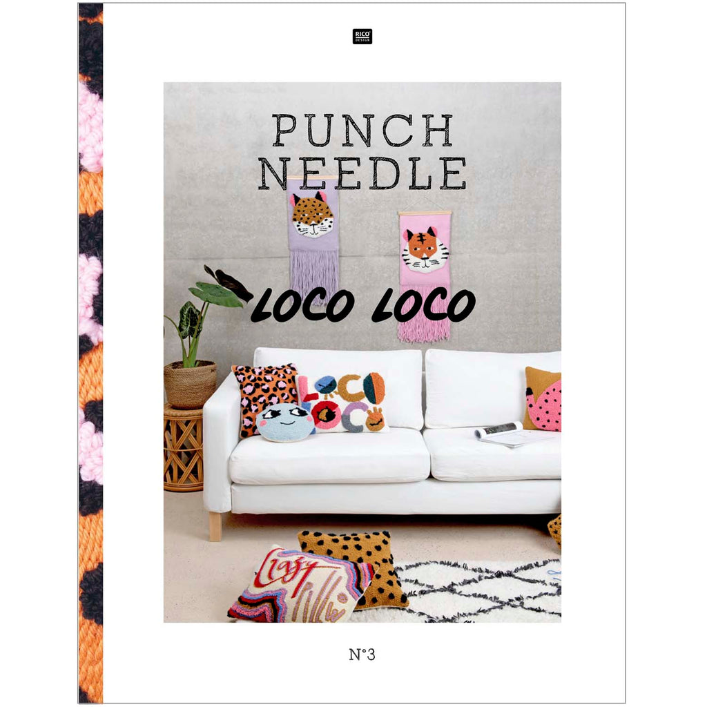 Rico Punch Needle Pattern Book & How To : Loco Loco (Book 3)