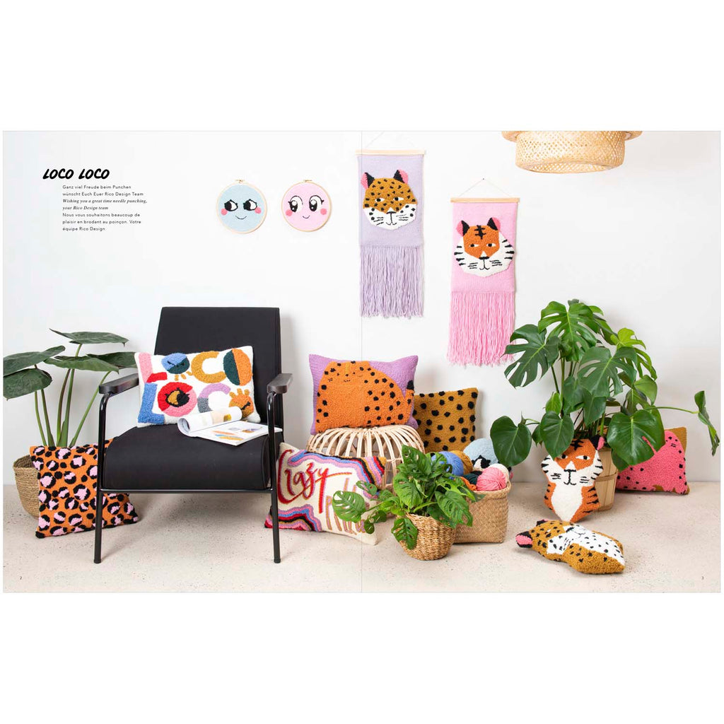 Rico Punch Needle Pattern Book & How To : Loco Loco (Book 3)