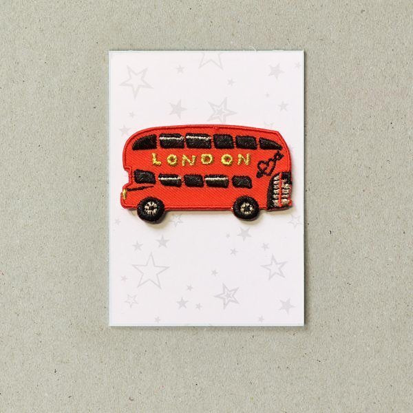 London Bus Iron on Patch