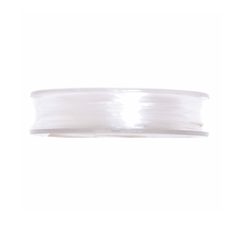 Jewellery / Beading Elastic : 5m x 0.4mm: Clear White