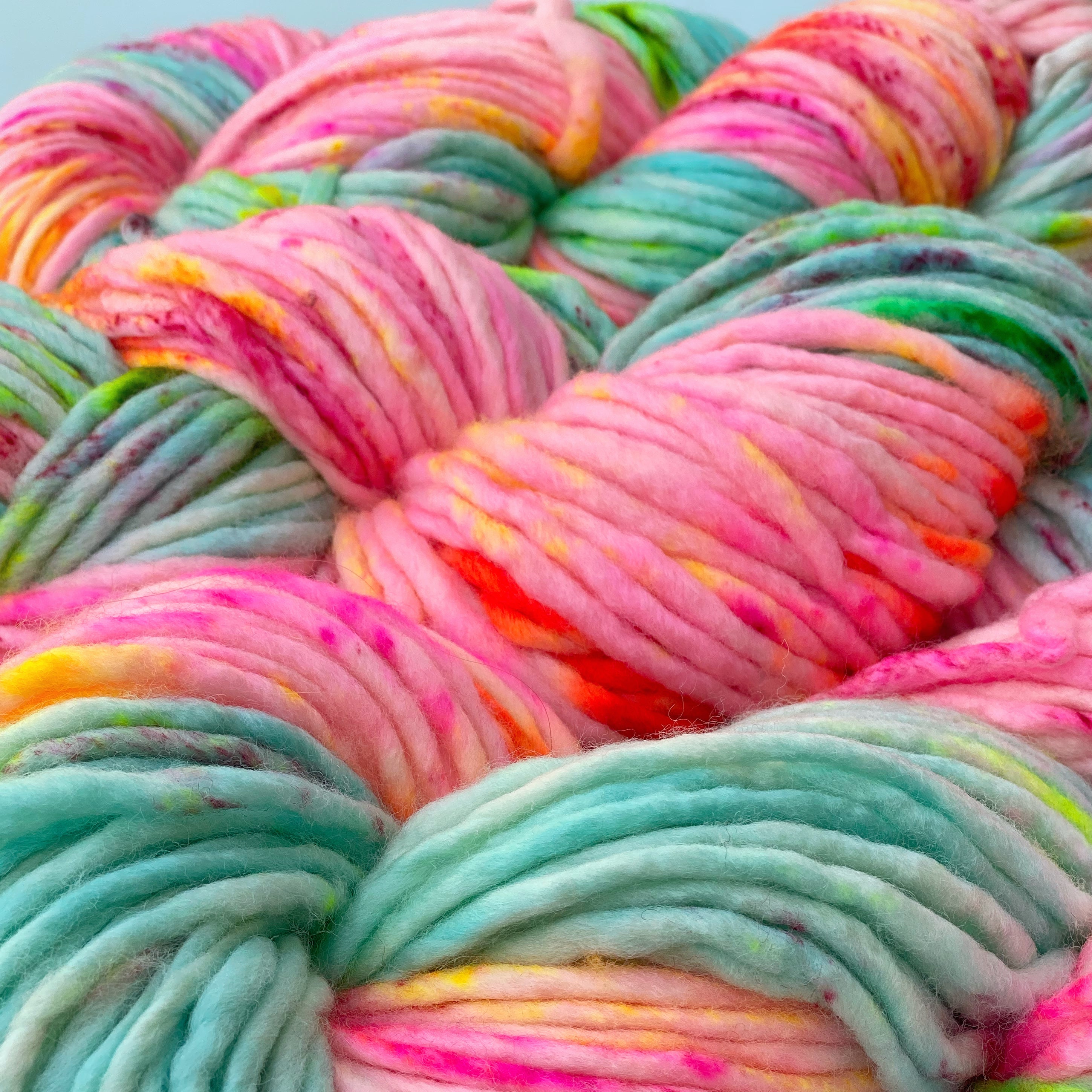 Holy Fluff Hand Dyed Super Chunky 200g : 'Boogie Wonderland'