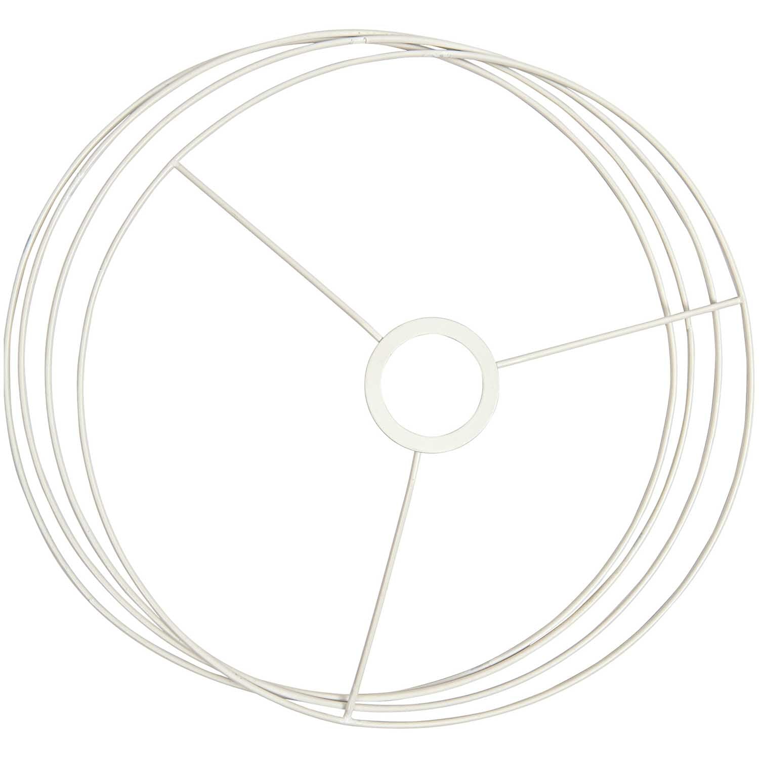 Lampshade Pendant Ring Set (White) x 30cm