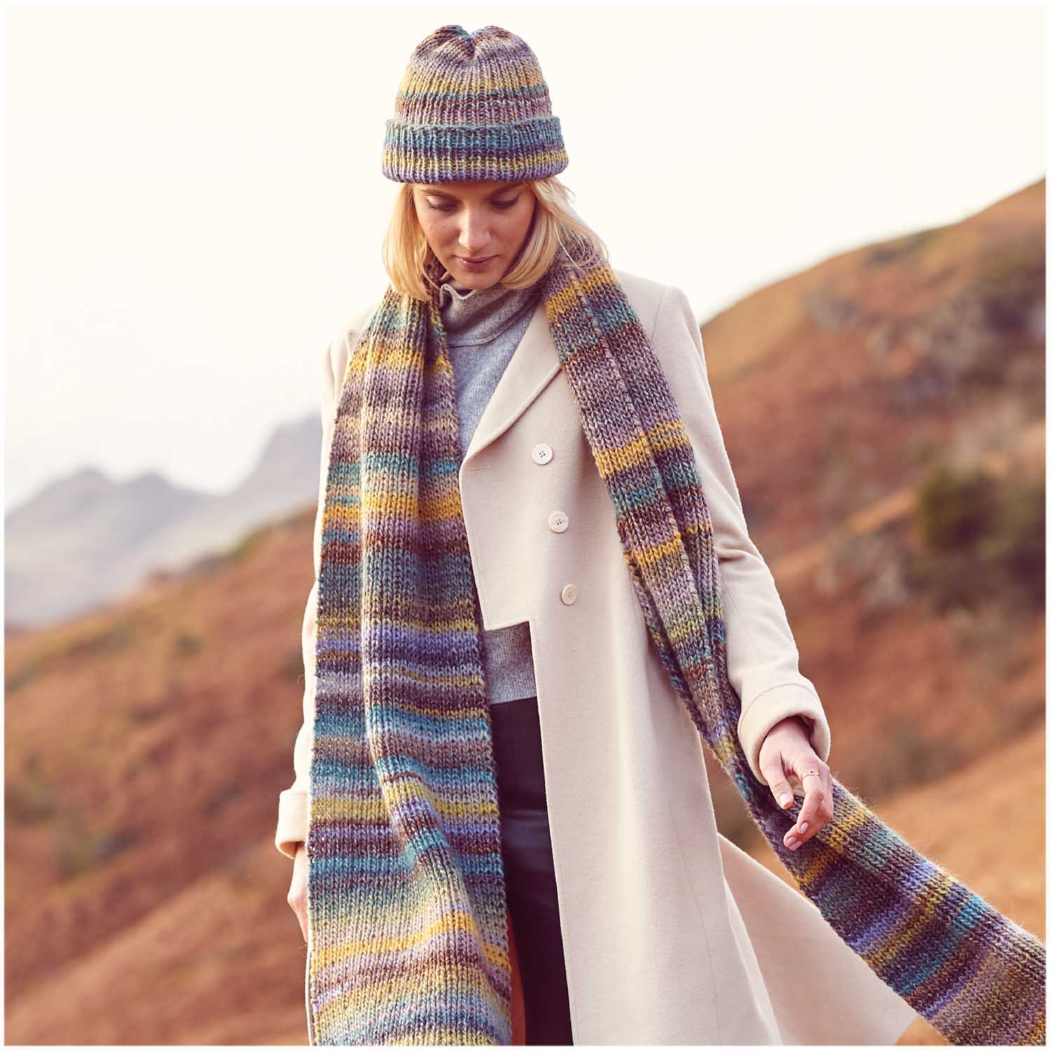 Rico Creative Melange Chunky 064 Yellow-Teal (D)