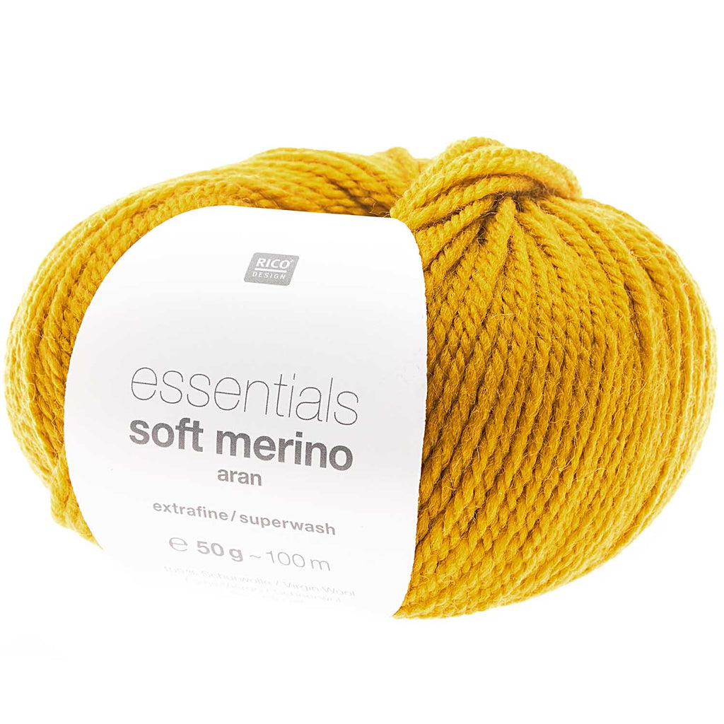 Soft Merino Aran 001 Mustard