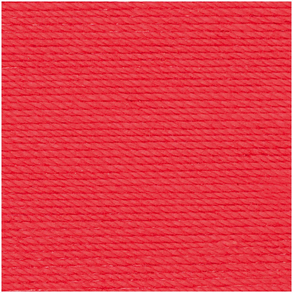 Mercerised Cotton Lace Weight Crochet Yarn Red
