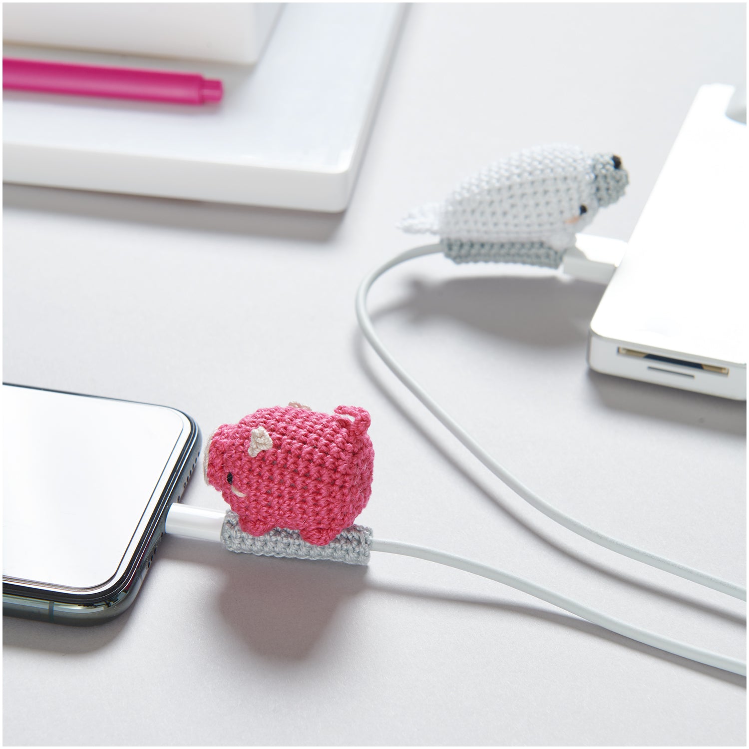 Mercerised Cotton Lace Weight Crochet Yarn Fuschia