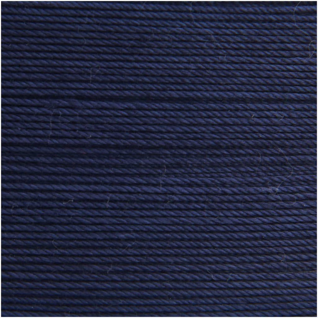 Mercerised Cotton Lace Weight Crochet Yarn Midnight Blue