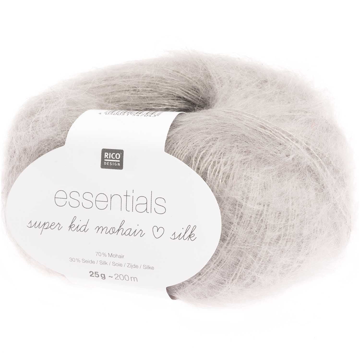 Super Kid Mohair Silk 25g Silver 08