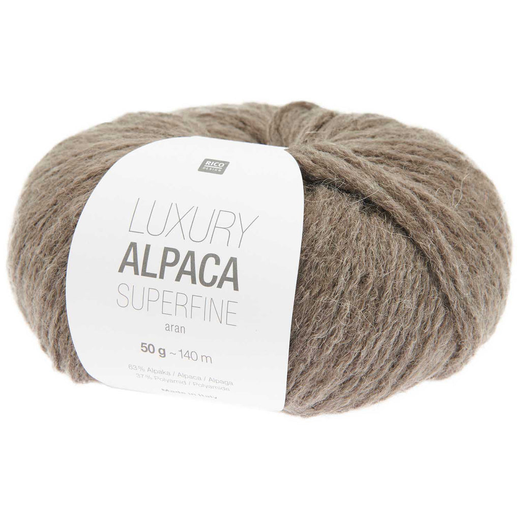 Rico Luxury Alpaca Superfine Aran 50g 023 Taupe (D)