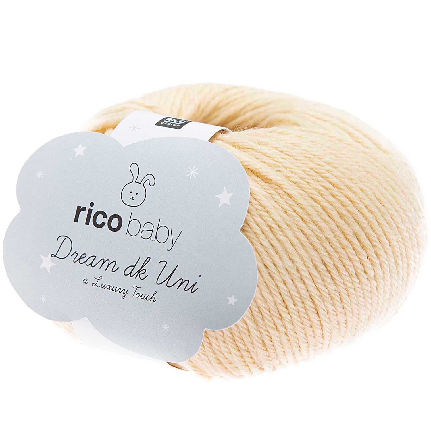 Rico Baby Dream Uni 012 Pastel Yellow (Vintage Cream)