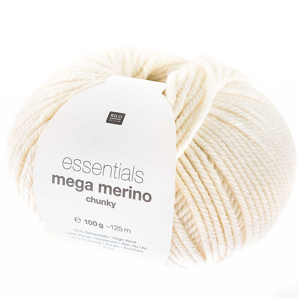 Rico Essentials Mega Wool Chunky : Cream 001