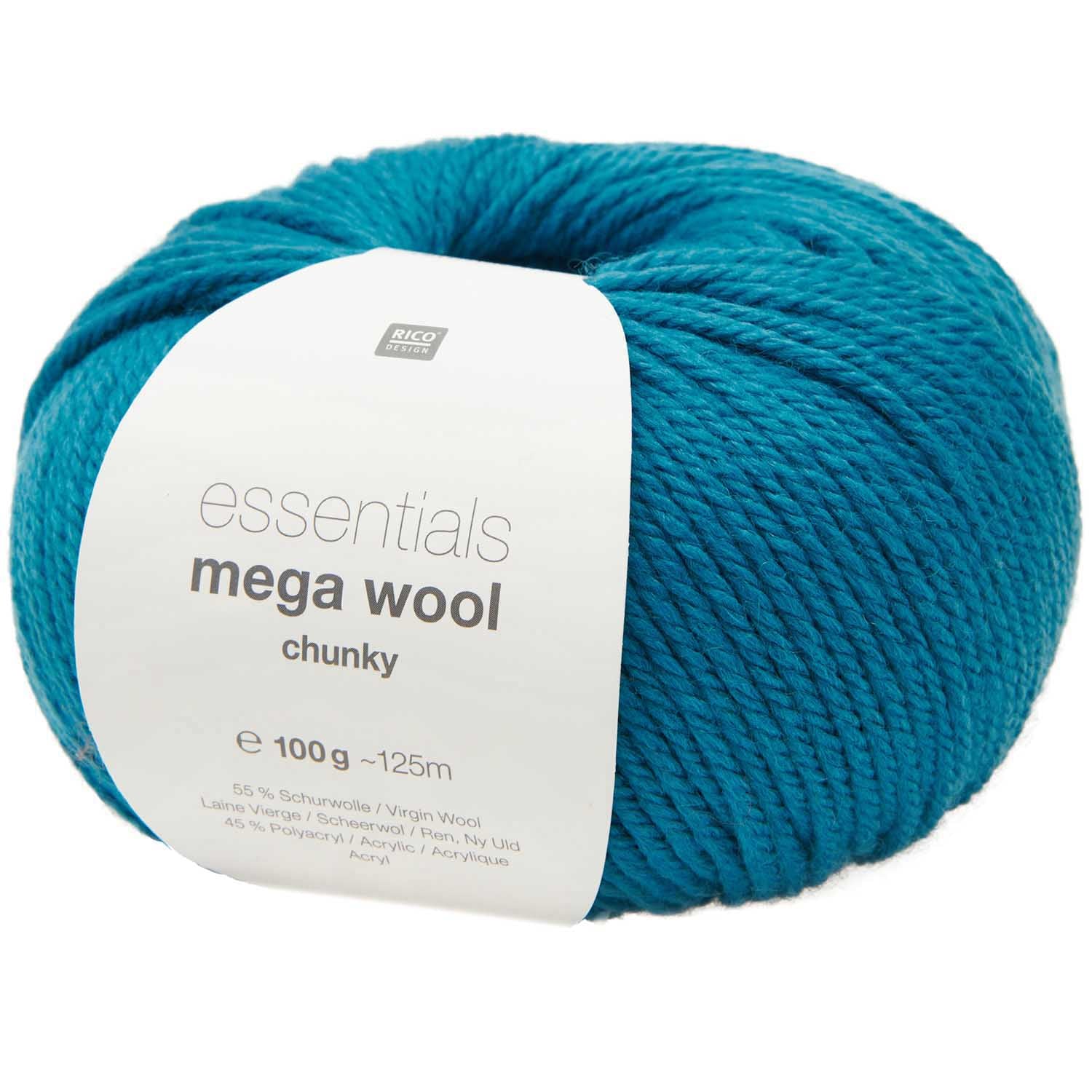 Rico Essentials Mega Wool Chunky : Turquoise 030