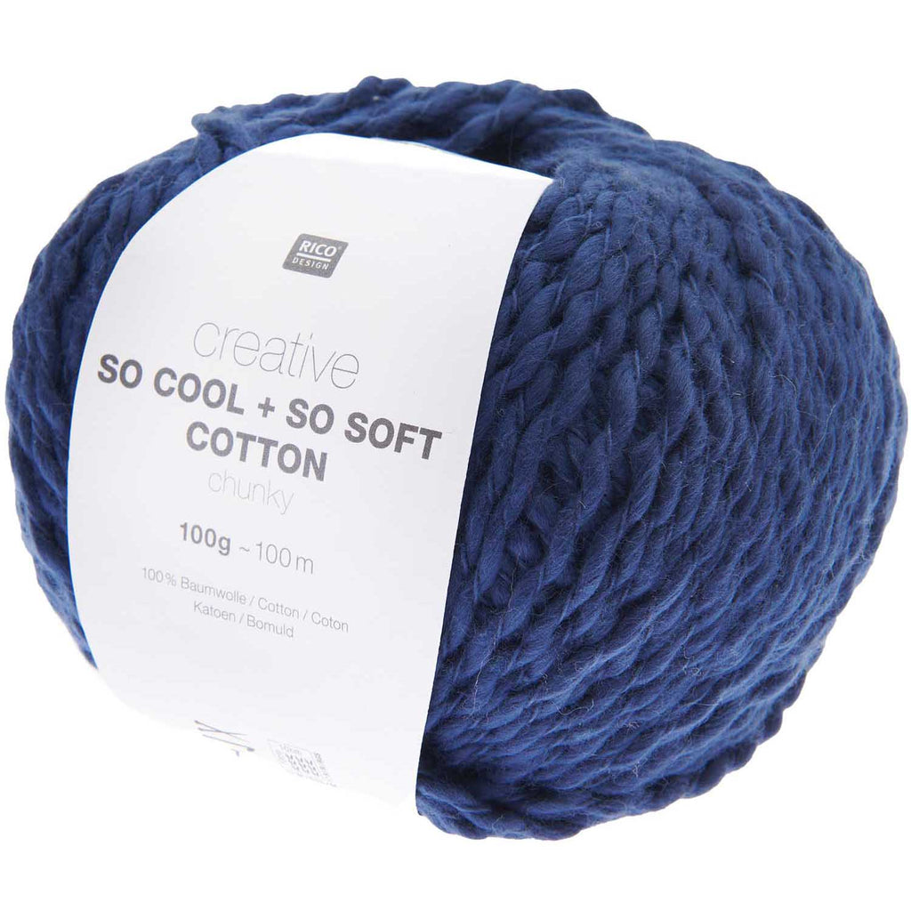 Rico So Cool & So Soft Cotton Chunky : 023 Navy Blue