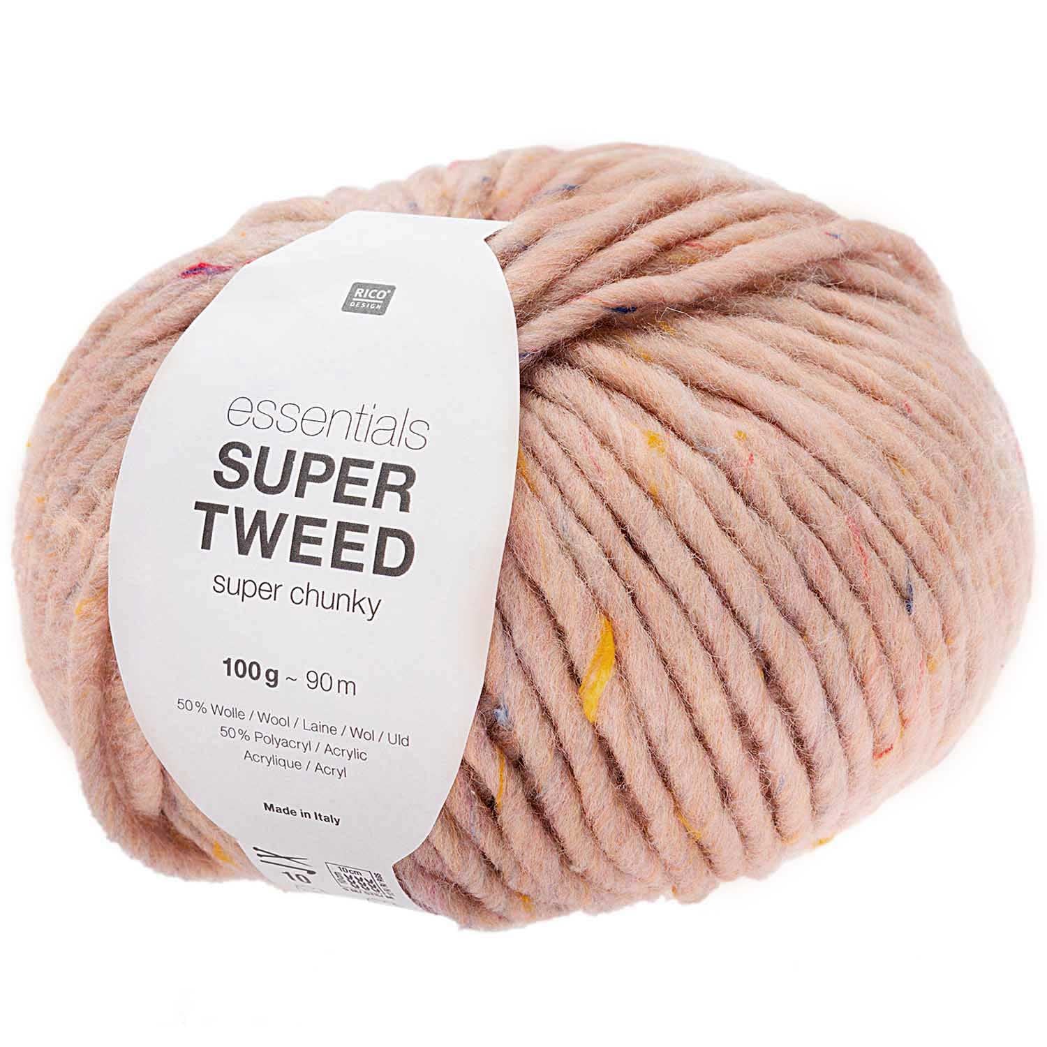 Rico Essentials Super - Super TWEED Chunky Yarn Powder 002