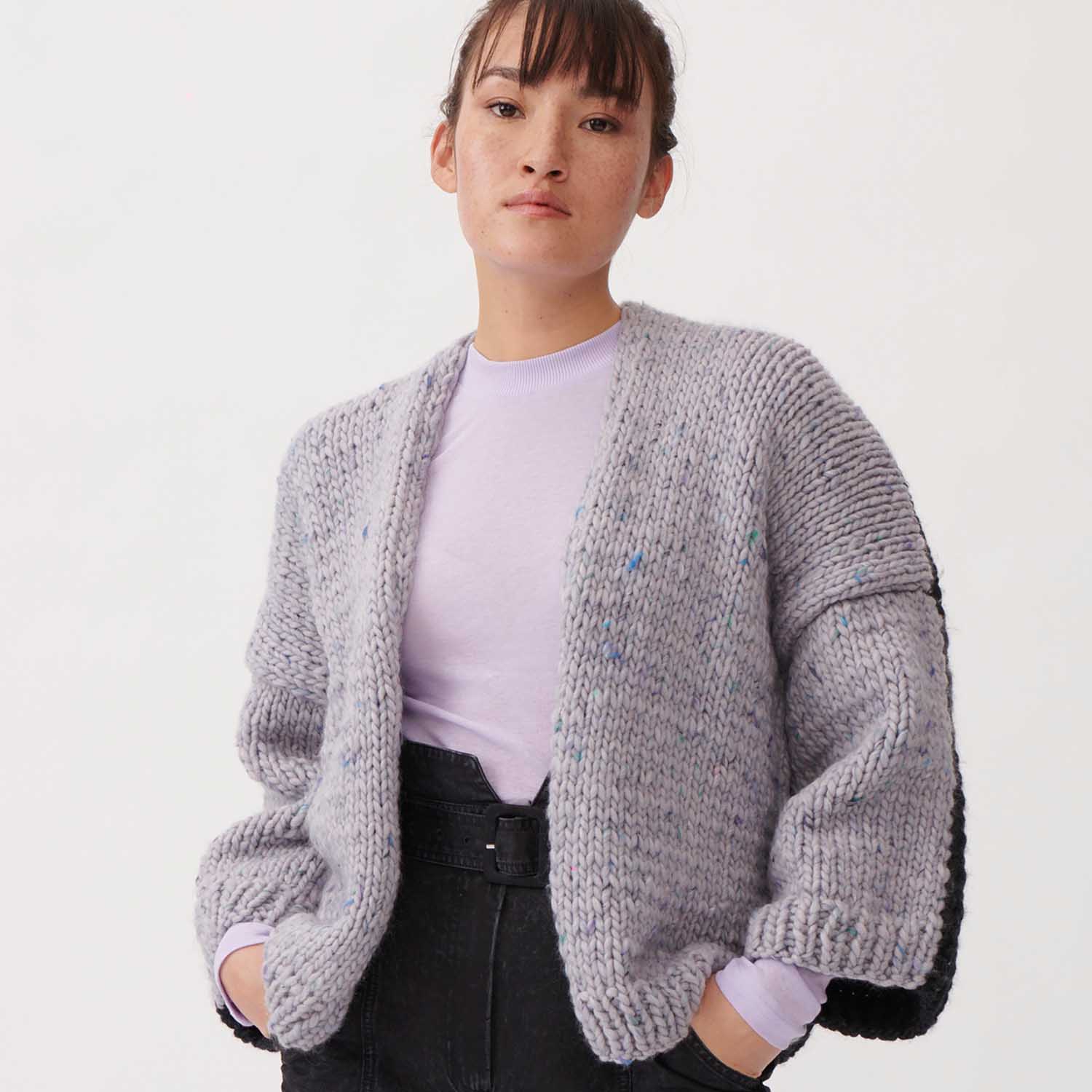 Rico Essentials Super - Super TWEED Chunky Yarn BLACK 006