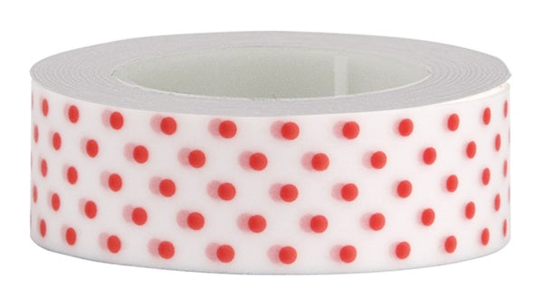 Washi Tape white with pink dots