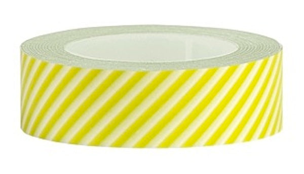 Washi Tape Lime green and white diagonal stripe