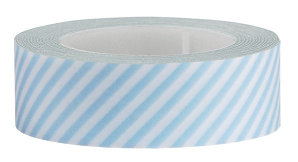 Washi Tape Blue diagonal strip