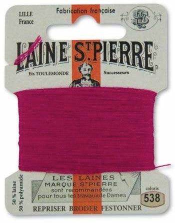 Laine St Pierre Darning Wool Fuchsia 538