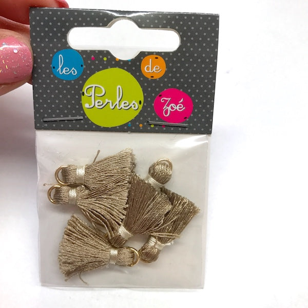 5 x Mini Tassel 578 Bronze 2cm