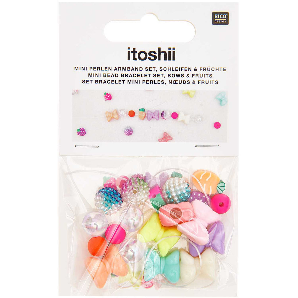 Mini Bead Bracelet Kit : Bows & Fruits