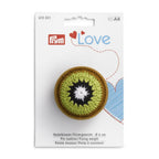 Kiwi Crocheted Pin cushion - fixing weight 6cm