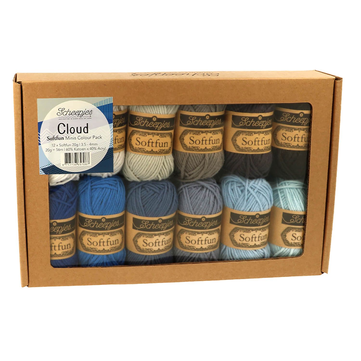 Scheepjes Softfun Colour Pack 12 x 20g Cloud