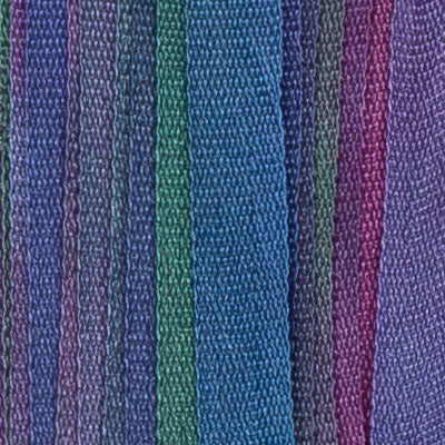 Hand Dyed Silk Ribbon Peacock 38