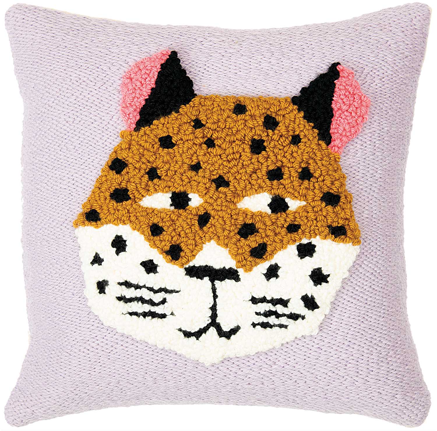 Punch Needle Cushion Kit : Leopard