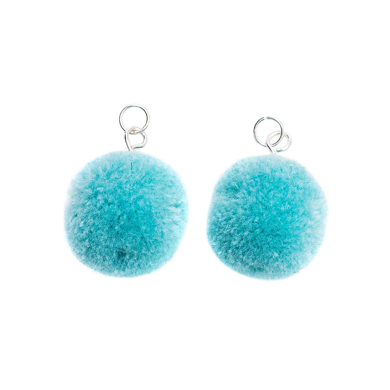 Pompoms 20mm  x Turquoise x 2