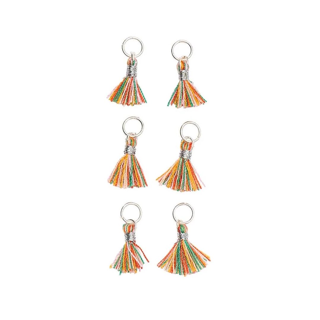 Mini Tassels 11mm x 6 : Multicolour