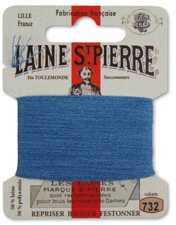Laine St Pierre Darning Wool Gauloise Blue 732