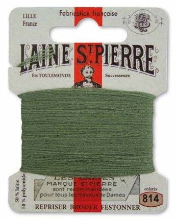Laine St Pierre Darning Wool Sage Green 814