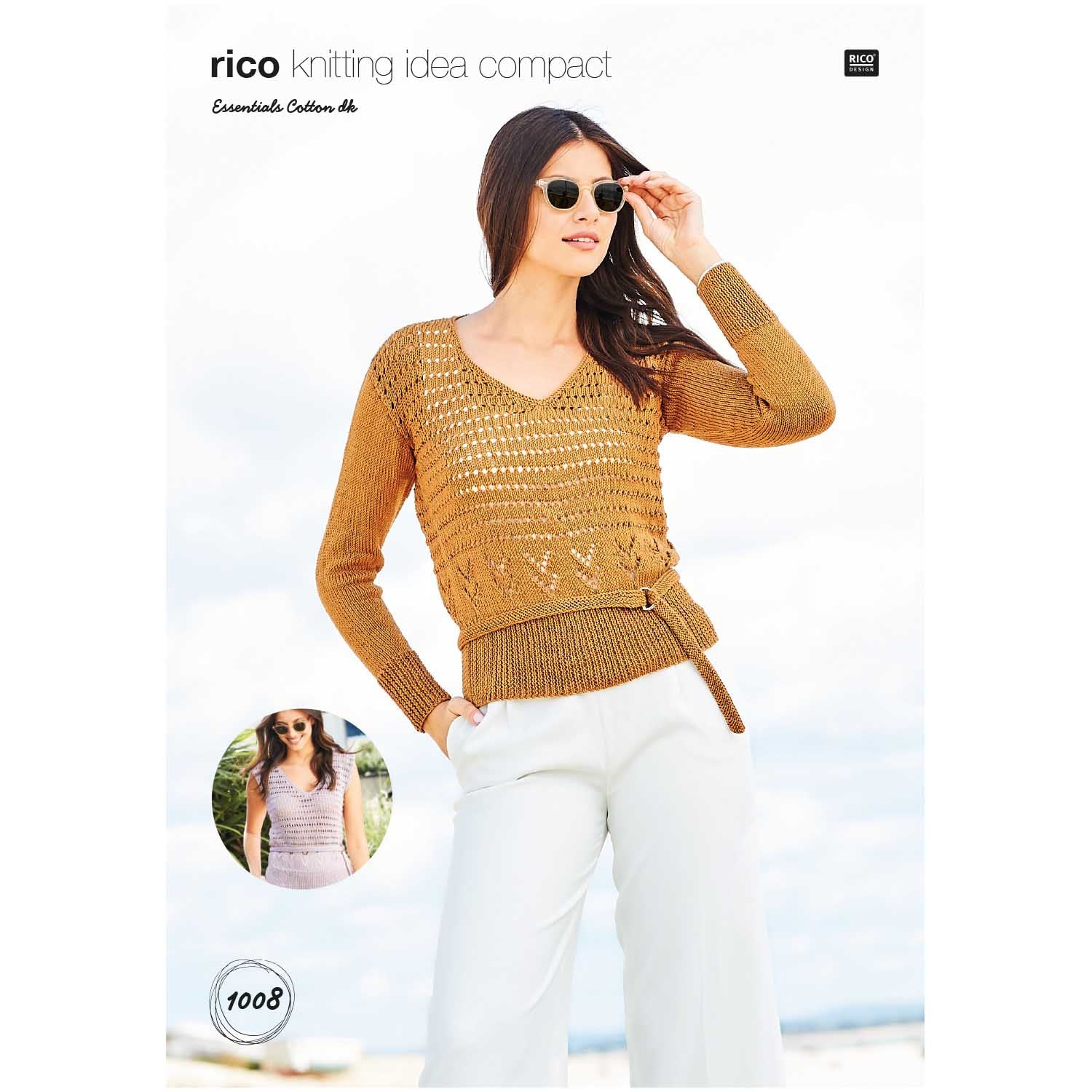 Sweater and Sleeveless DK Pattern 1008