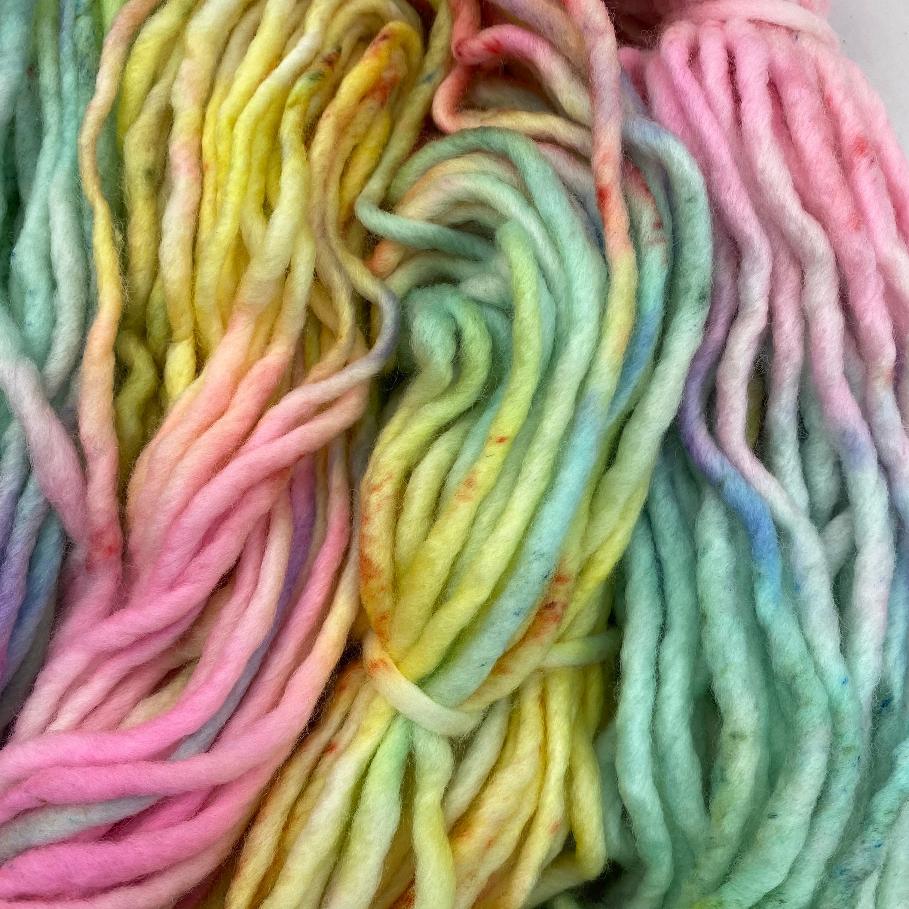 Holy Fluff Hand Dyed Super Chunky 200g : 'Treat People with Kindness'