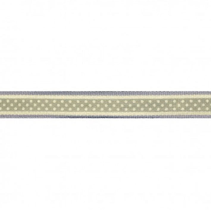 Retro Polka Dot Ribbon 13mm Grey 031