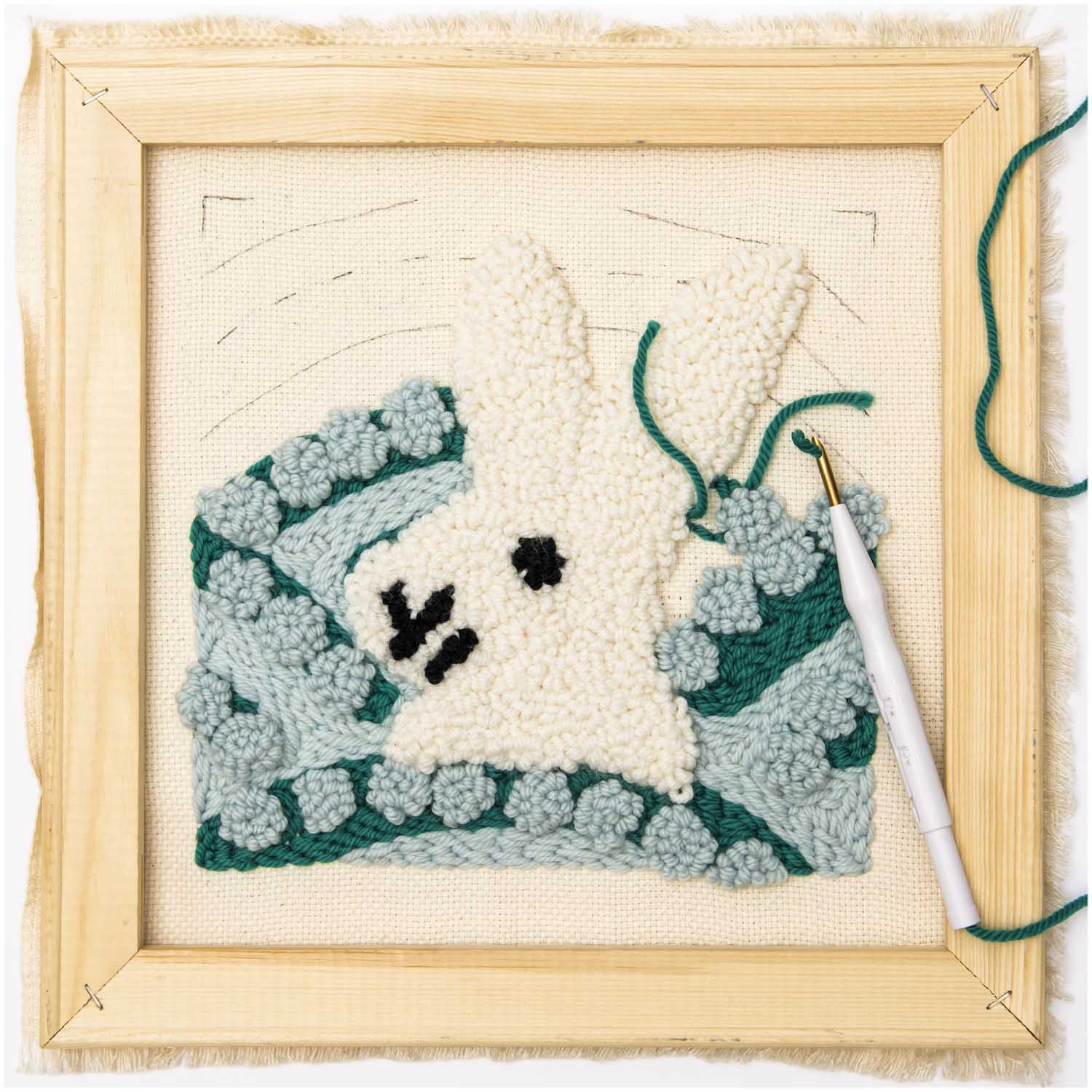 Punch Needle / Embroidery Wooden Frame 30cm x 30cm