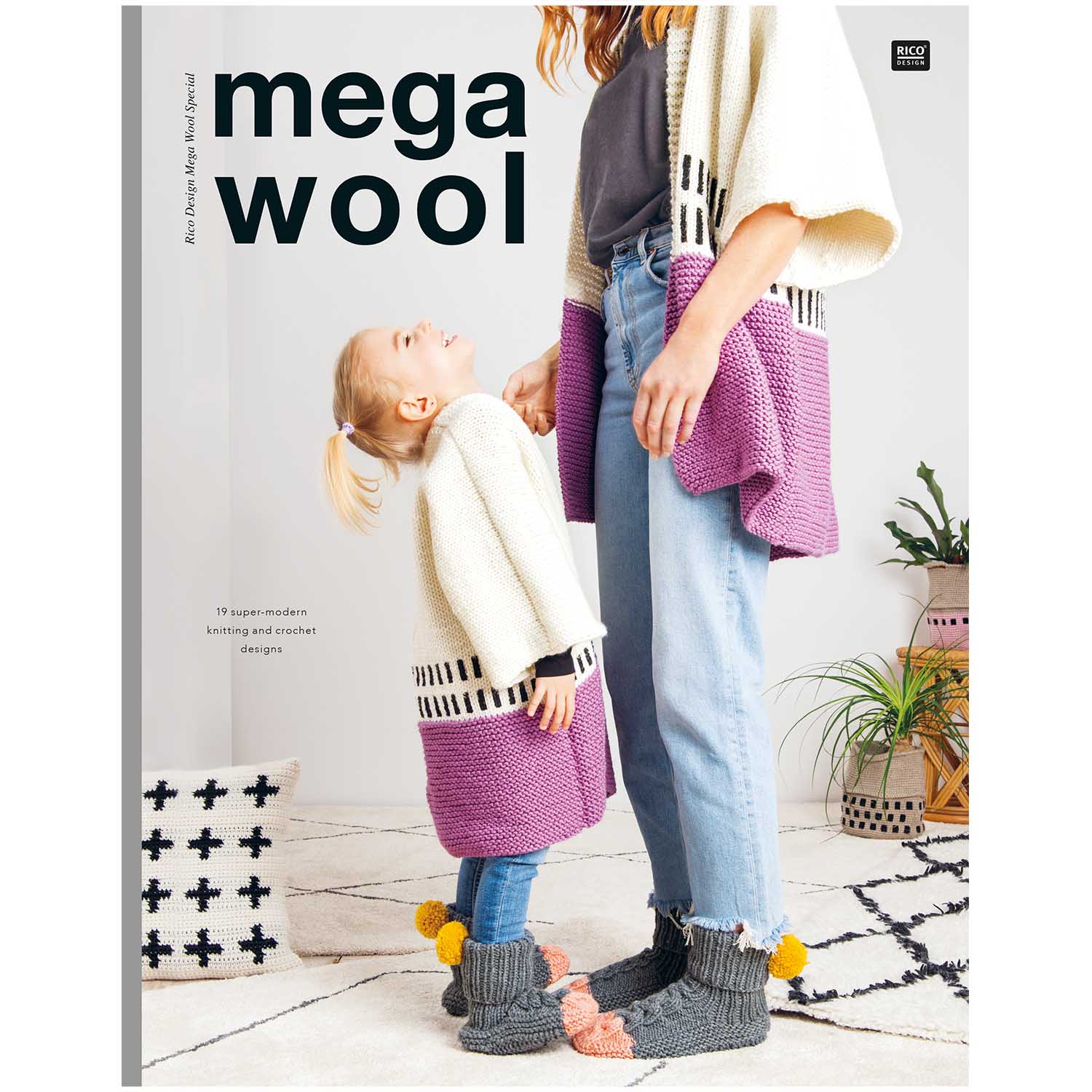 Rico Mega Wool Chunky Pattern Book: 19 Super Modern Knitting & Crochet Patterns