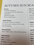 Sheepjes Metropolis Autumn Sun Scarf Crochet Pattern