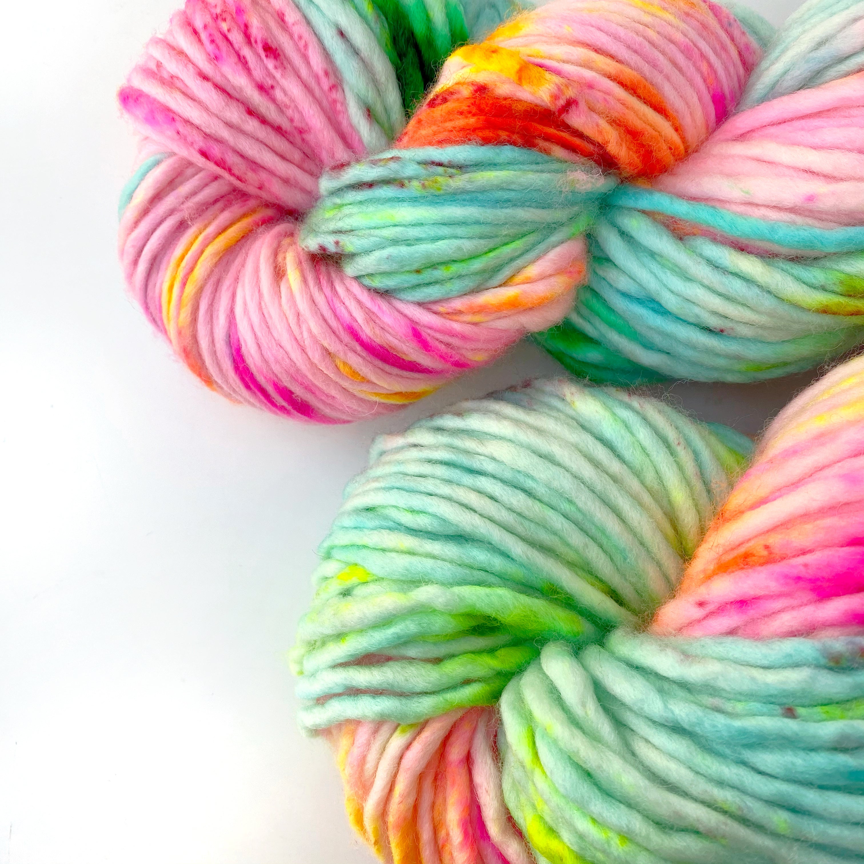 Holy Fluff Hand Dyed Super Chunky 200g : 'Boogie Wonderland'