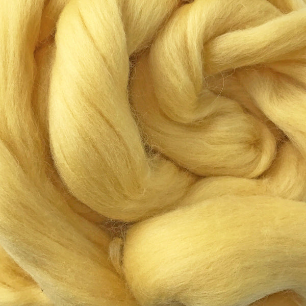100g Baby Yellow Merino Wool Tops for felting & giant knitting