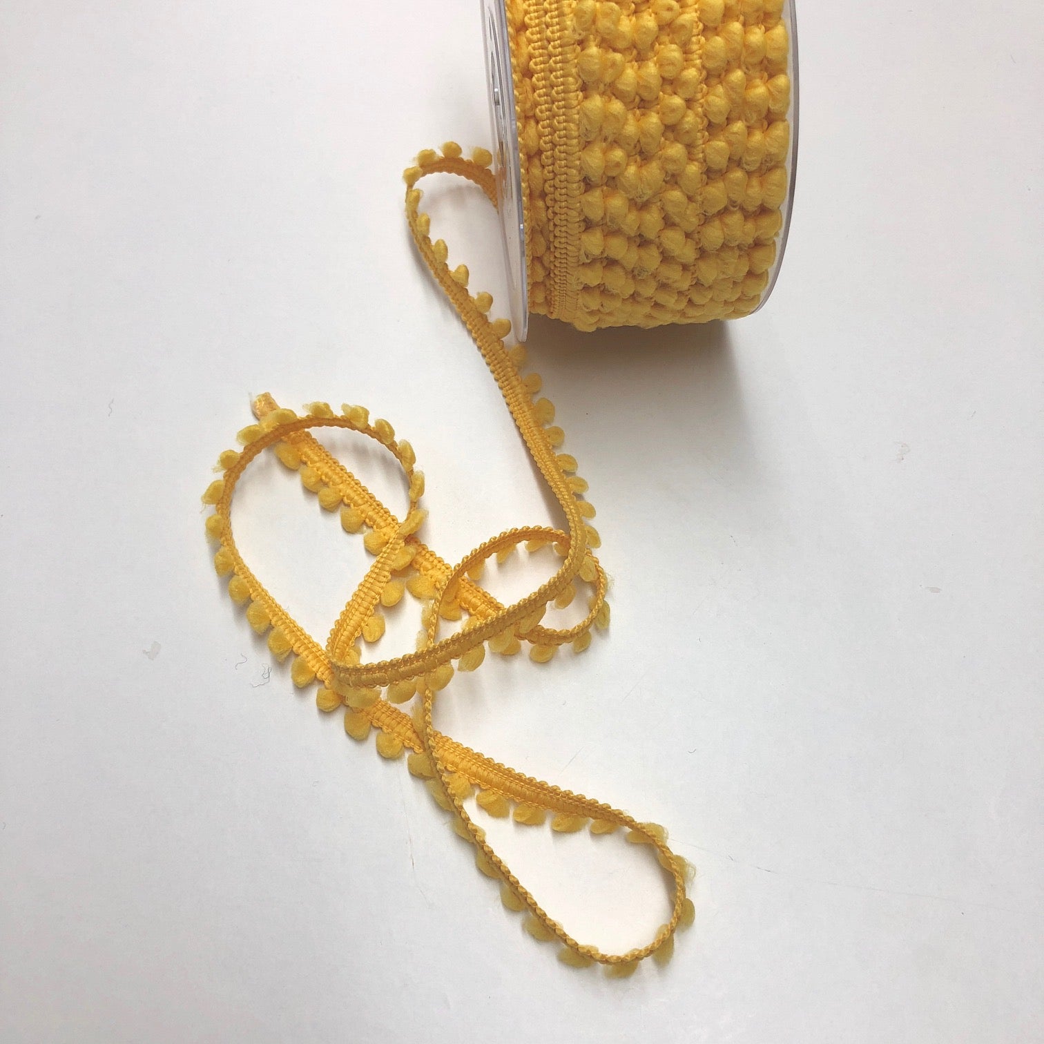 Mini Pompom Trim 9mm Yellow 81