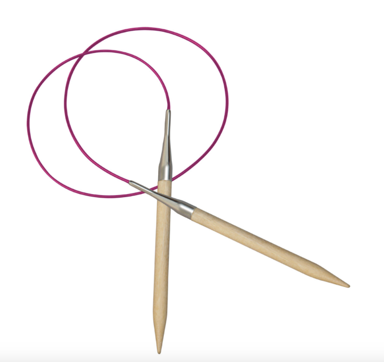 Basix Birch: Knitting Pins: Circular Needles : Fixed: 120cm x 12mm