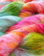 Gilliangladrag Holy Fluff Hand Dyed Kid Silk Lace : Boogie Wonderland